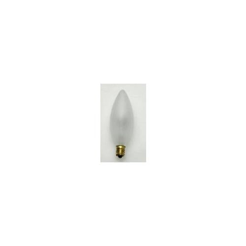 Bulbrite 25CTF/32/3 25 Watt Incandescent B10 Torpedo Chandelier Bulb, Candelabra Base, Frost - Cheap-Us