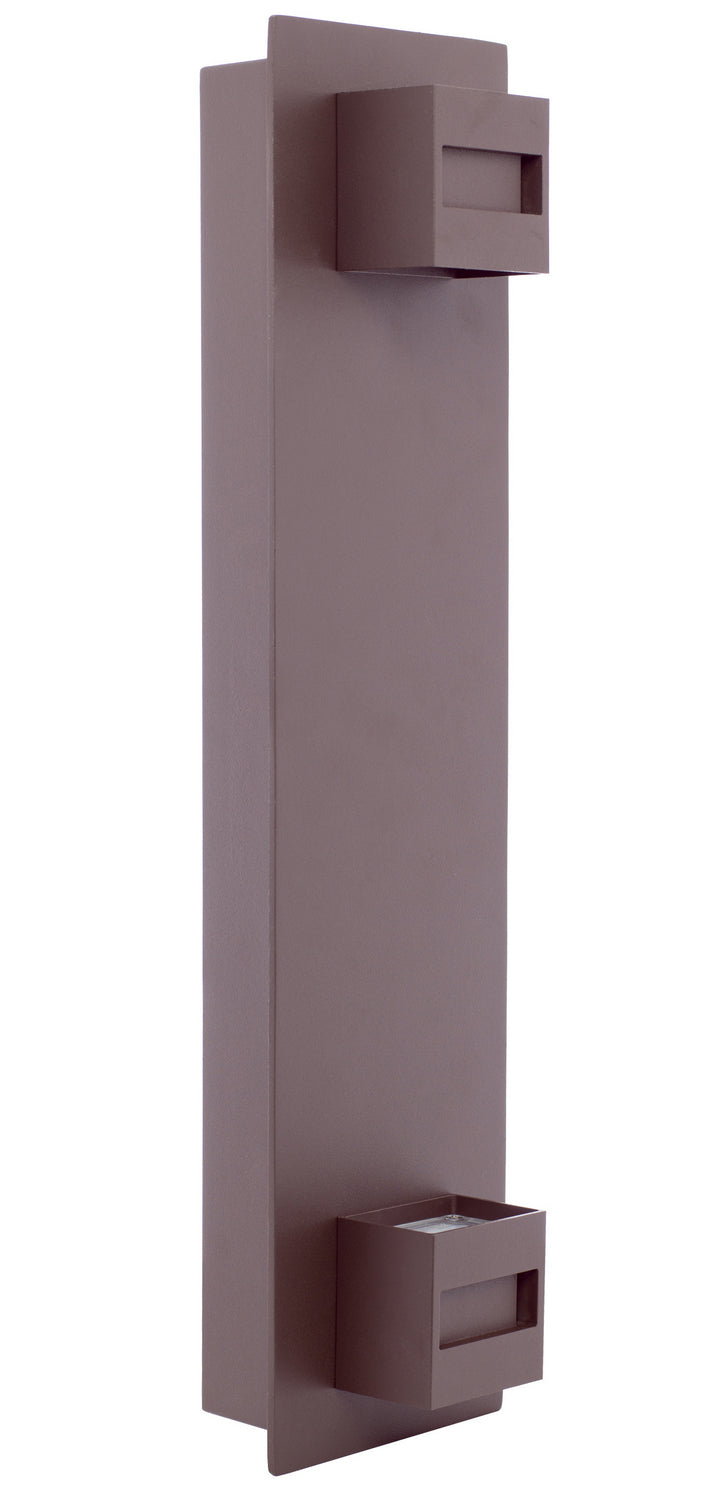 Westgate LED Wall Scone , Crest Series , 100~277V , 10W , 3000K , Bronze , UL, Outdoor Lighting, 10W(2.5Wx4), 900 Lumens, 3000K, Dark Bronze Finish - Cheap-Us