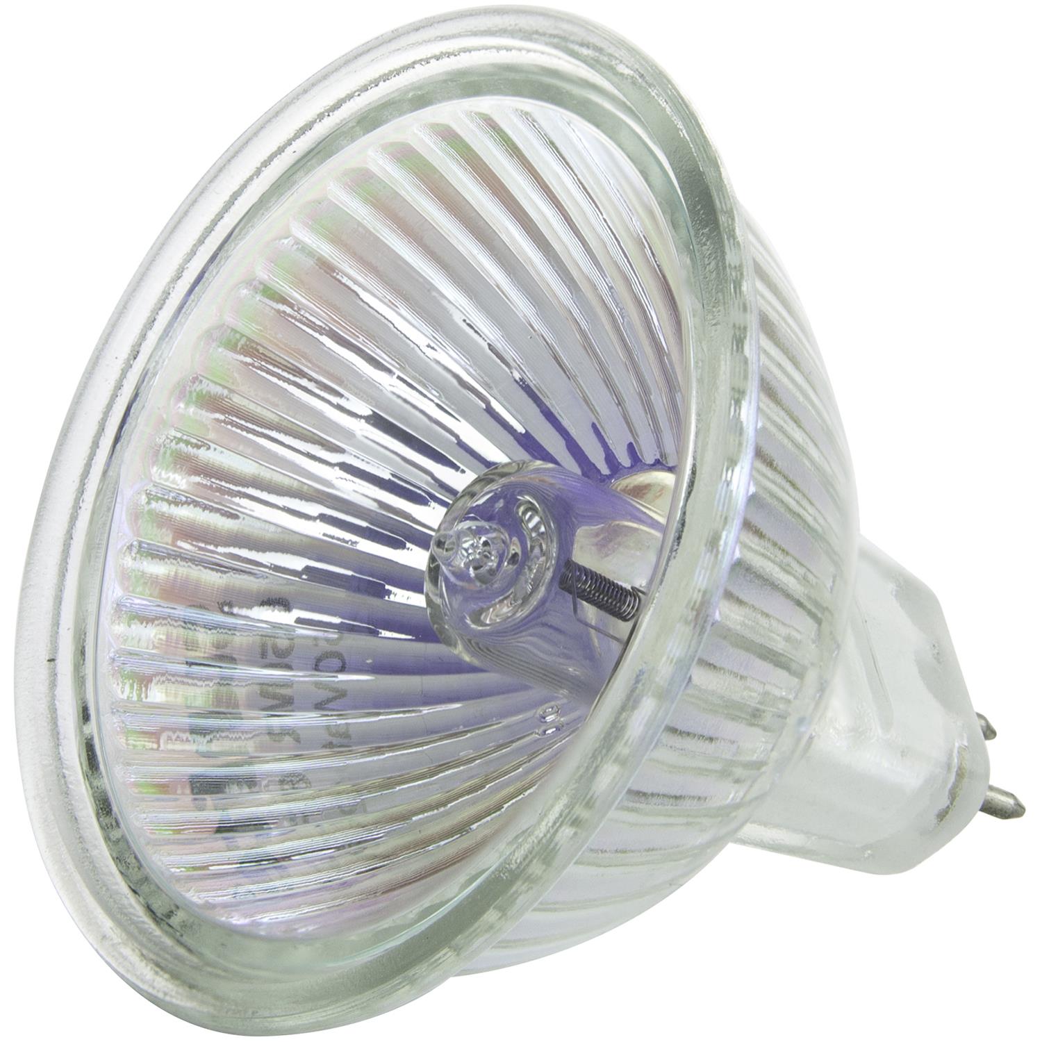 Sunlite 50 Watt, 38° Flood, MR16 Mini Reflector with Cover Guard, GU5.3 Bi-Pin Base - Cheap-Us