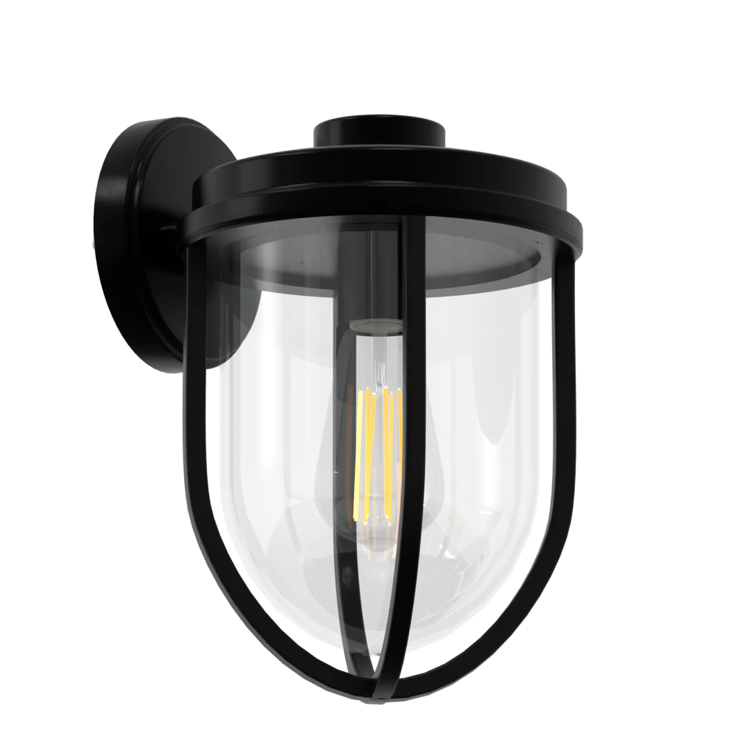 Uccella One Light Outdoor Wall Sconce With A Clear Glass - Cheap-Us