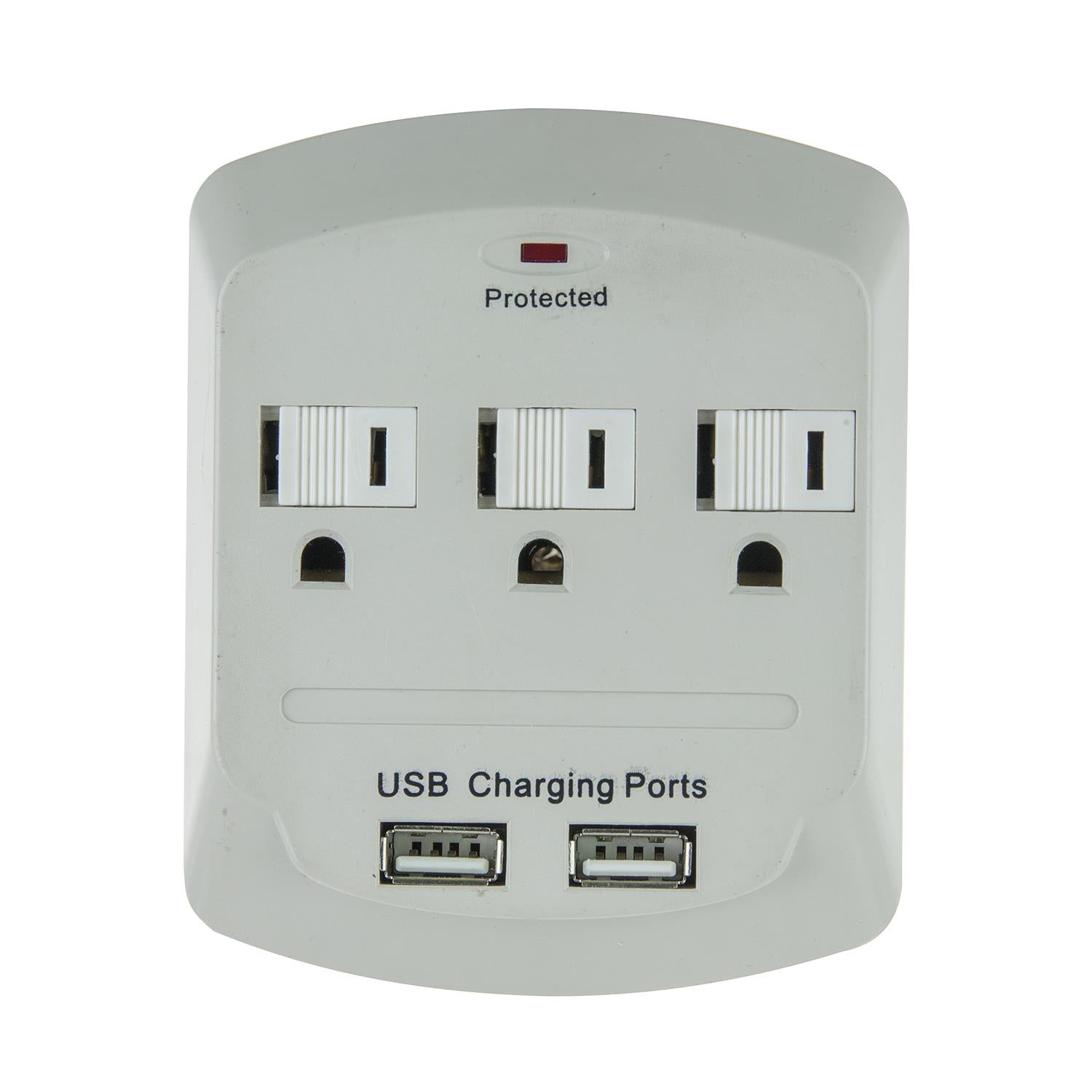 Sunlite E148 3 Outlet Surge Protector with 2 USB Ports - Cheap-Us