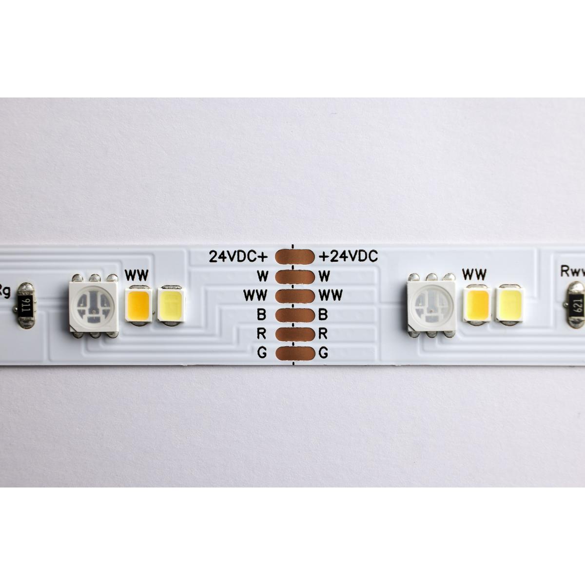 64-110 TAPE/RGBTW/IP20/PLUG/16' Dimension Performer; Tape light strip; 16 ft.; RGB plus Tunable White; Plug connection; IR Remote Included - Cheap-Us