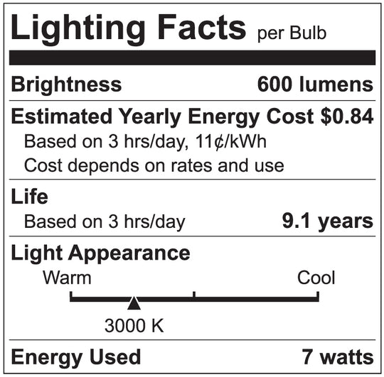 Luxrite LED 7W A15 Bulb, 3000K- Soft White, 600 Lumens, 80 CRI, Frost Finish, Dimmable (LR21351) - Cheap-Us