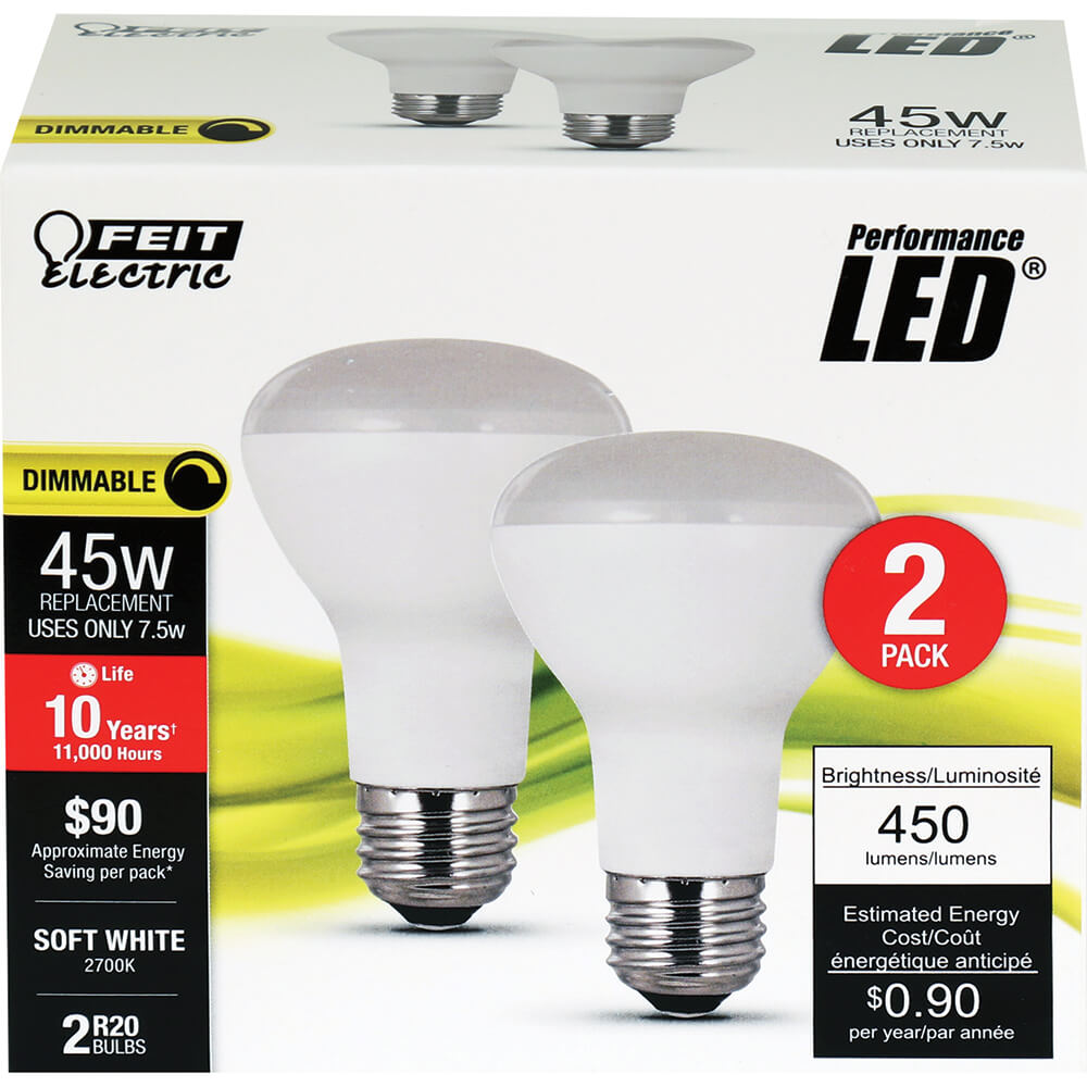 450 Lumen 2700K Dimmable LED R20 - Cheap-Us
