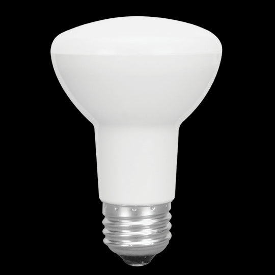 Luxrite LED BR20 Light Bulb, 6.5W, 460 Lumens, 3500K - Natural, 80 CRI, Frosted White Finish, Dimmable, Pack of 8 (LR31842) - Cheap-Us