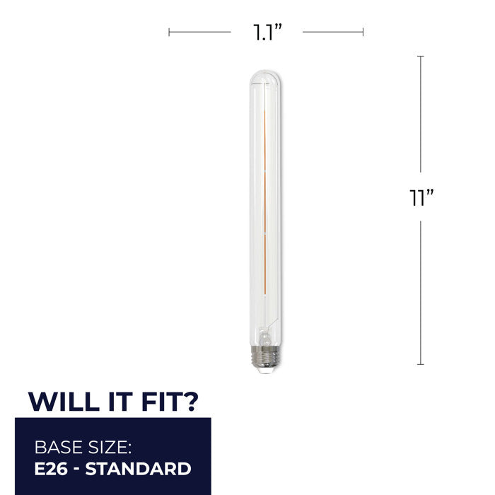 BULBRITE LED T9 MEDIUM SCREW (E26) 4W DIMMABLE FILAMENT LIGHT BULB 2700K/WARM WHITE 40W INCANDESCENT EQUIVALENT 2PK (776865) - Cheap-Us