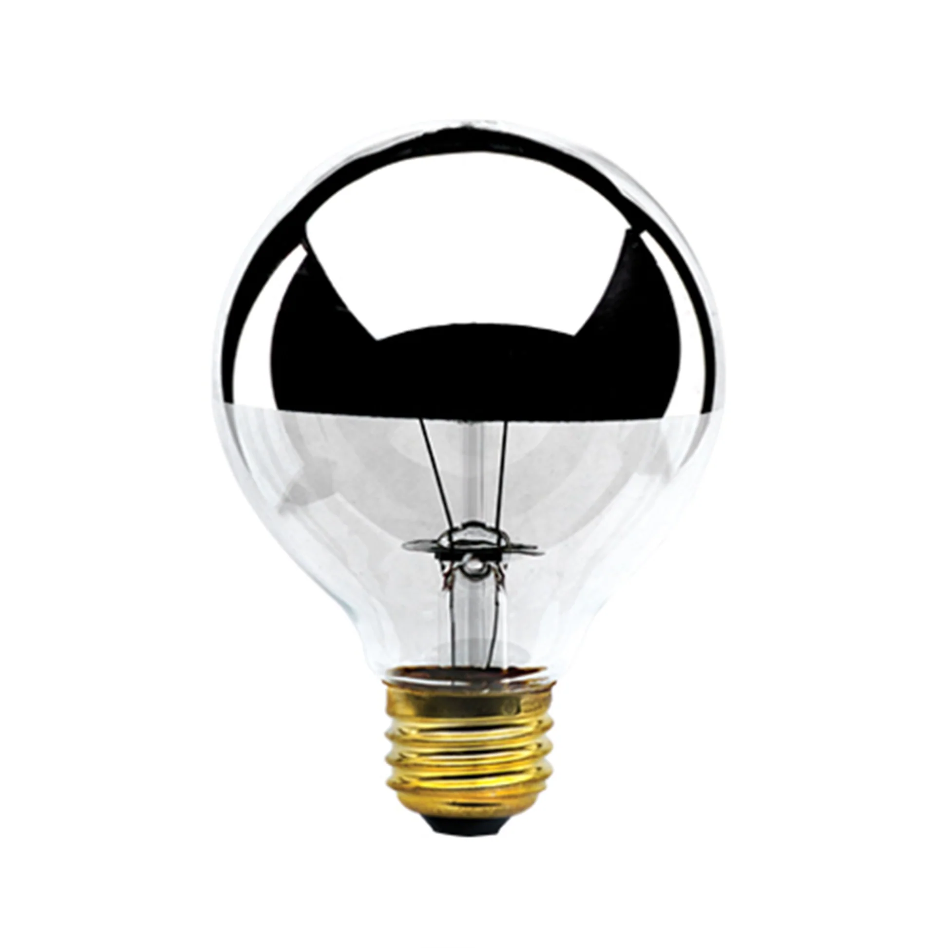 BULBRITE INCANDESCENT G25 MEDIUM SCREW (E26) 40W DIMMABLE LIGHT BULB 2700K/WARM WHITE HALF MIRROR 6PK (712334) - Cheap-Us