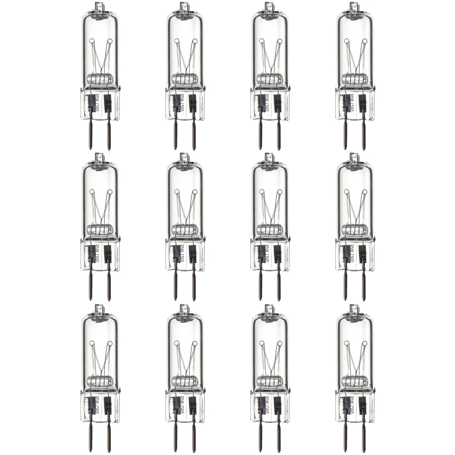 Sunlite 40622-SU Q50/CL/GY6/120V Halogen 20-Watt Single Ended T3.5 Lght Bulb, 500 Lumen, 120 Volt, GY6.35 (Bi-Pin) Base, Clear, 2000 Hour Life Span, 3200K - Warm White 12 Pack - Cheap-Us