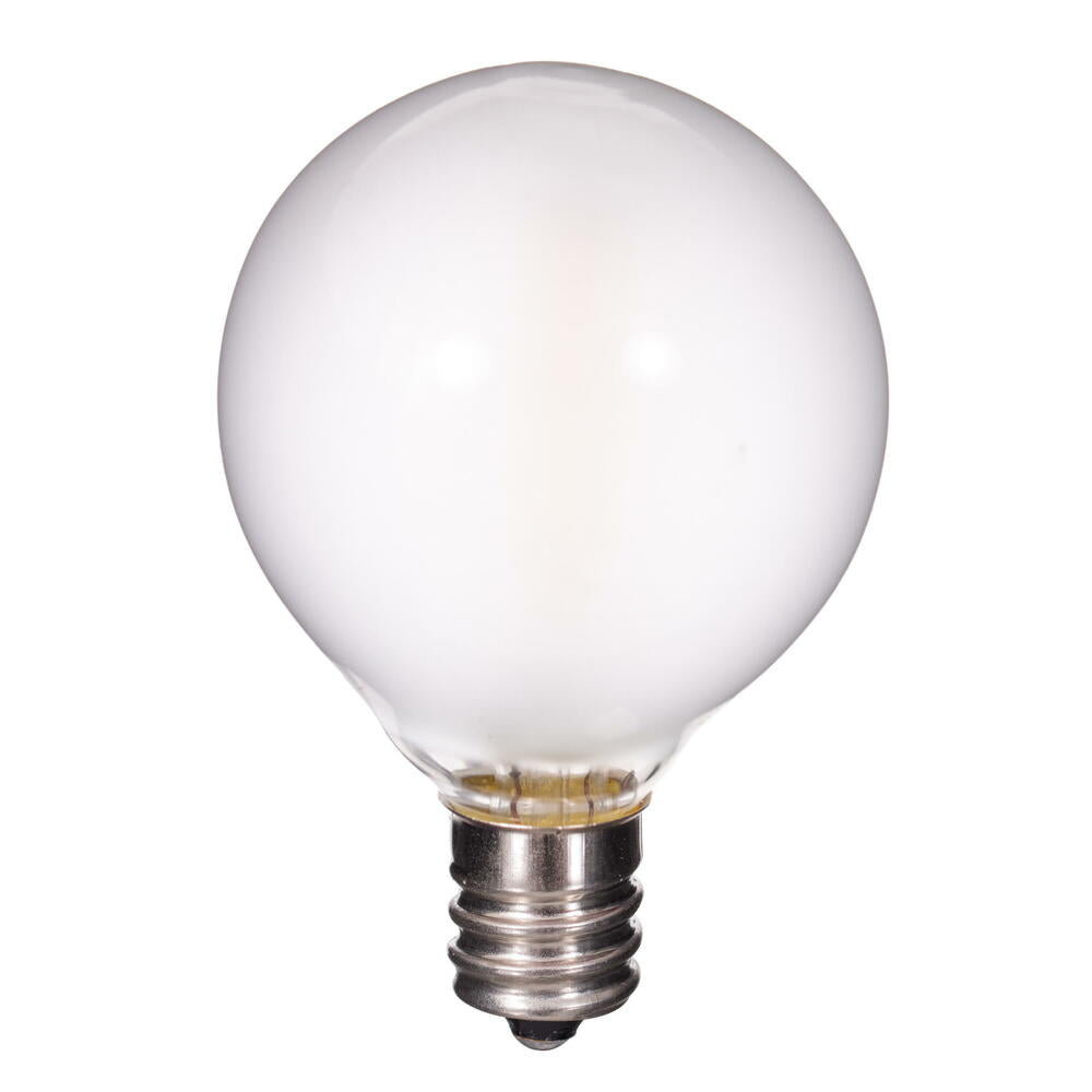 Vickerman White LED G40-E12 Filament Glass Replacement Bulbs 10/Box - Cheap-Us