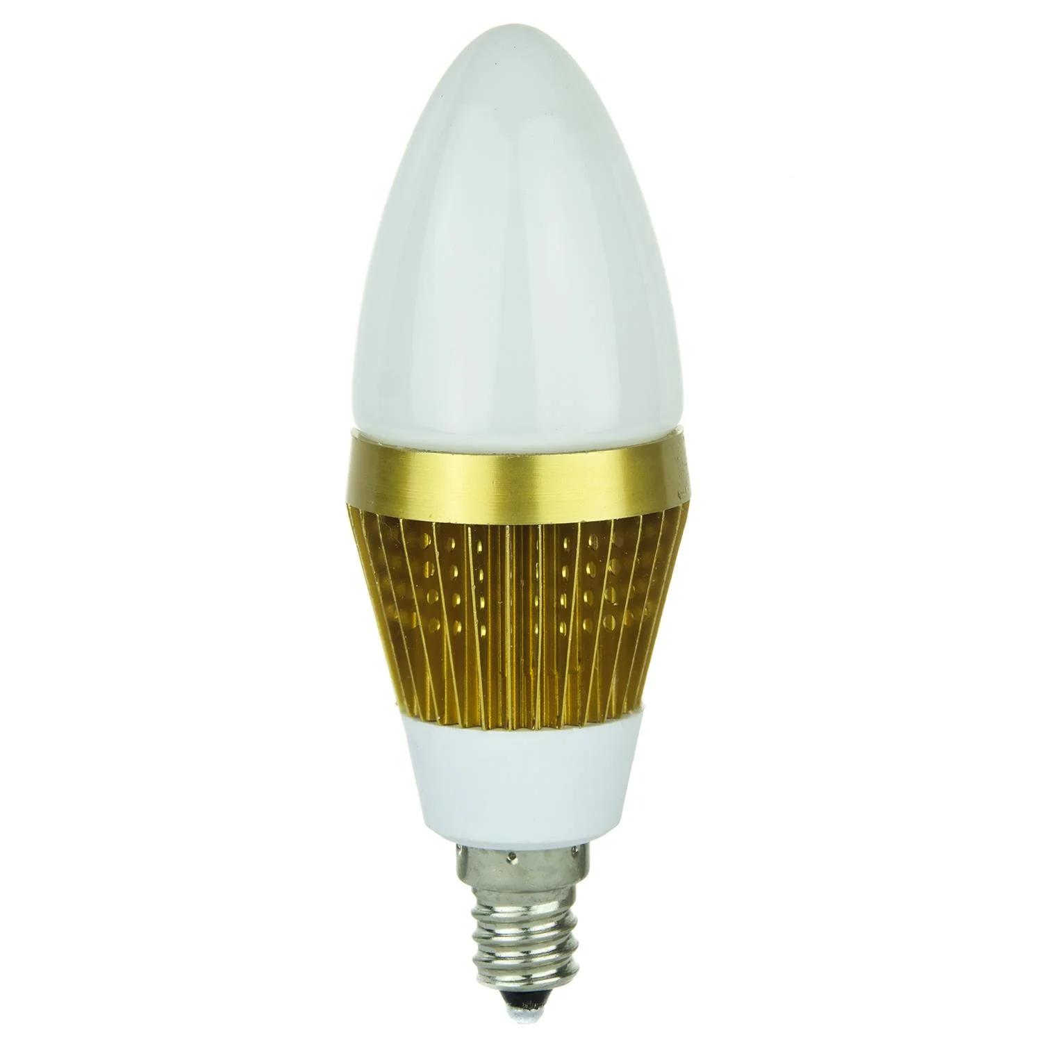 Torpedo Tip Chandelier, 260 Lumens, Candelabra Base, Warm White - Cheap-Us