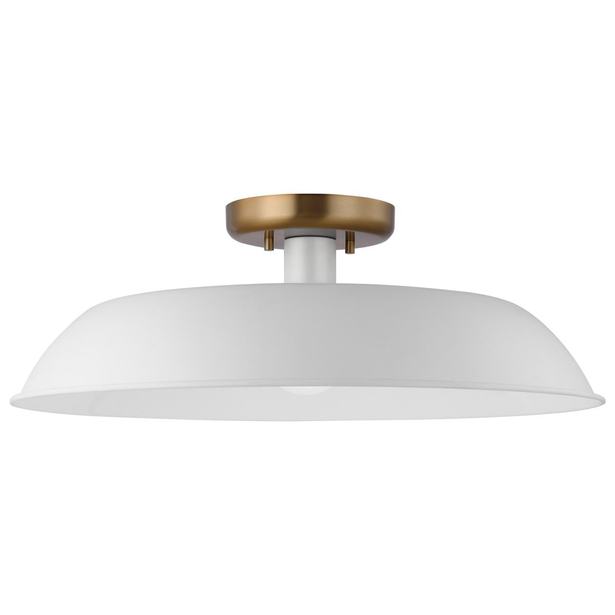 Satco Nuvo Colony - 1 Light - Small to Large Semi-Flush Mount Ceiling Fixture - 60W - 120V - Cheap-Us