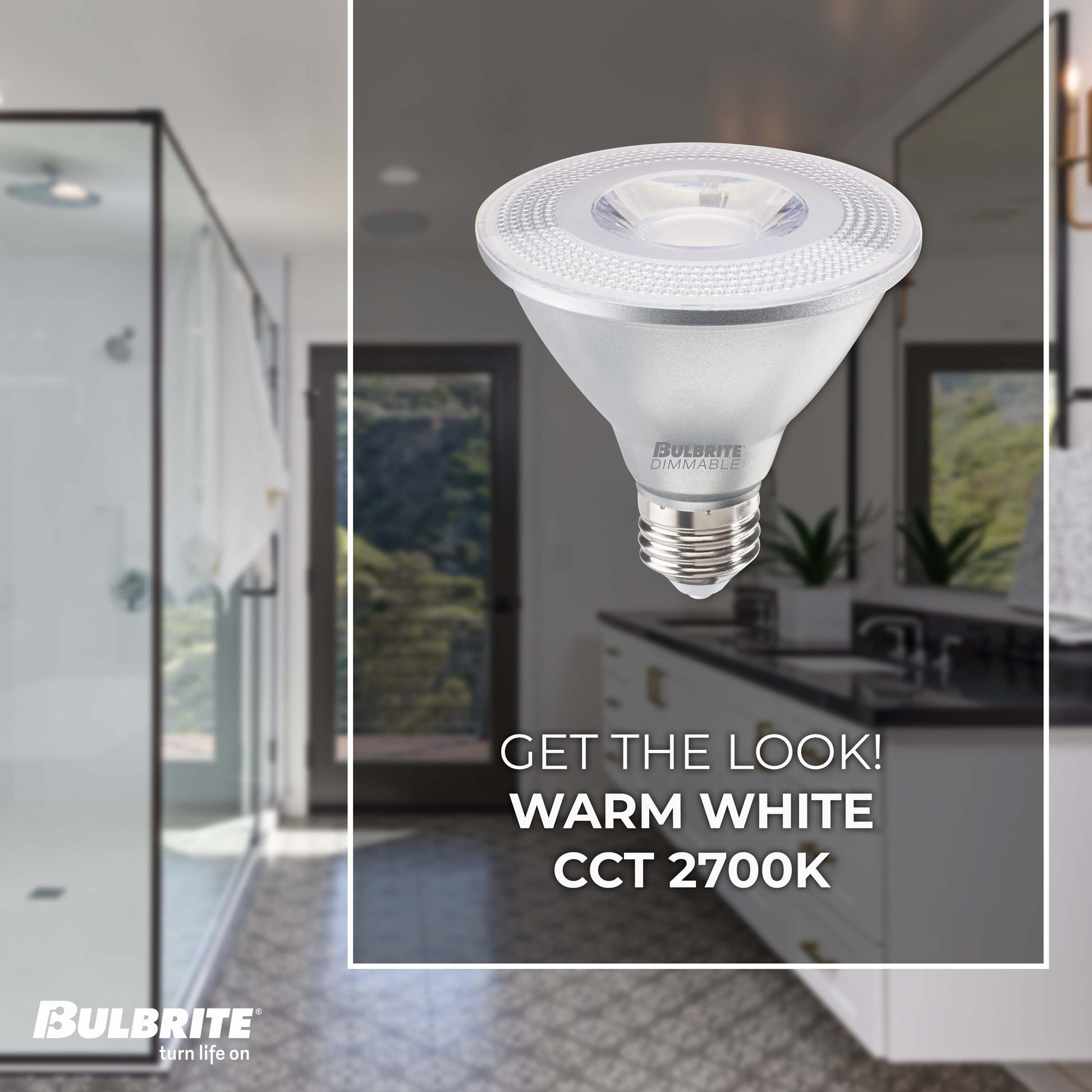 Bulbrite Pack of (6) 10 Watt Dimmable Flood PAR30SN Medium (E26) LED Bulb - 800 Lumens, 2700K, and 80 CRI - Cheap-Us