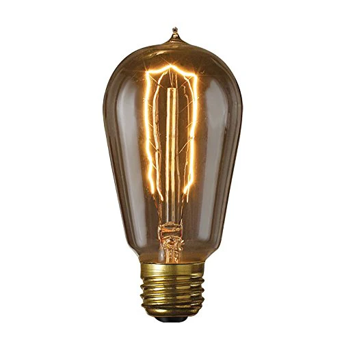 Bulbrite NOS40-1890-6PK 40 Watt Nostalgic Incandescent Edison ST18, Hairpin Filament,Medium Base, Antique, 6-Pack - Cheap-Us