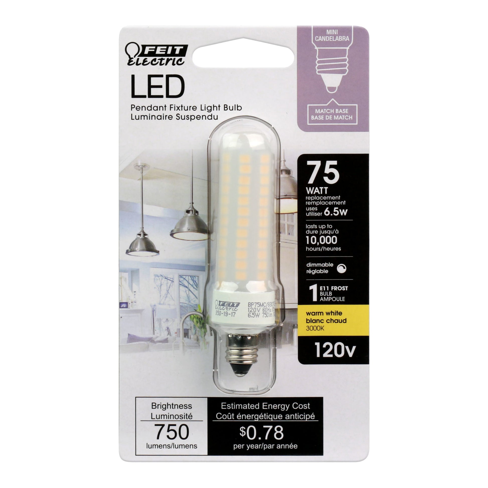 750 Lumen 3000K Dimmable MC LED - Cheap-Us