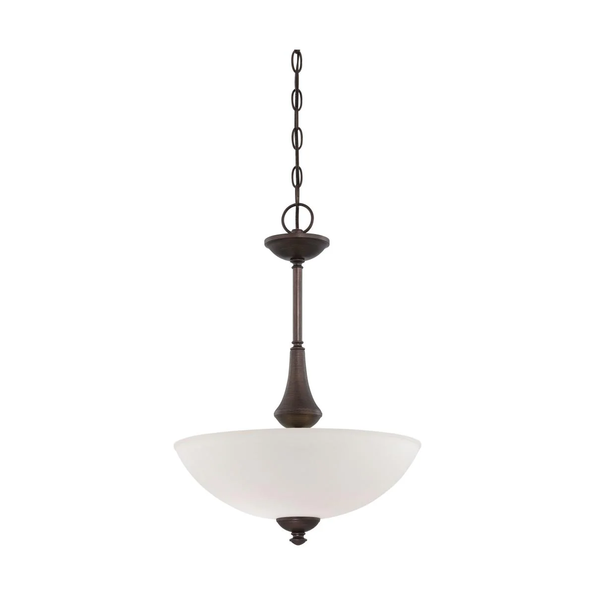 60-5138 PATTON 3 LIGHT PENDANT Patton - 3 Light Pendant with Frosted Glass - Prairie Bronze Finish - Cheap-Us