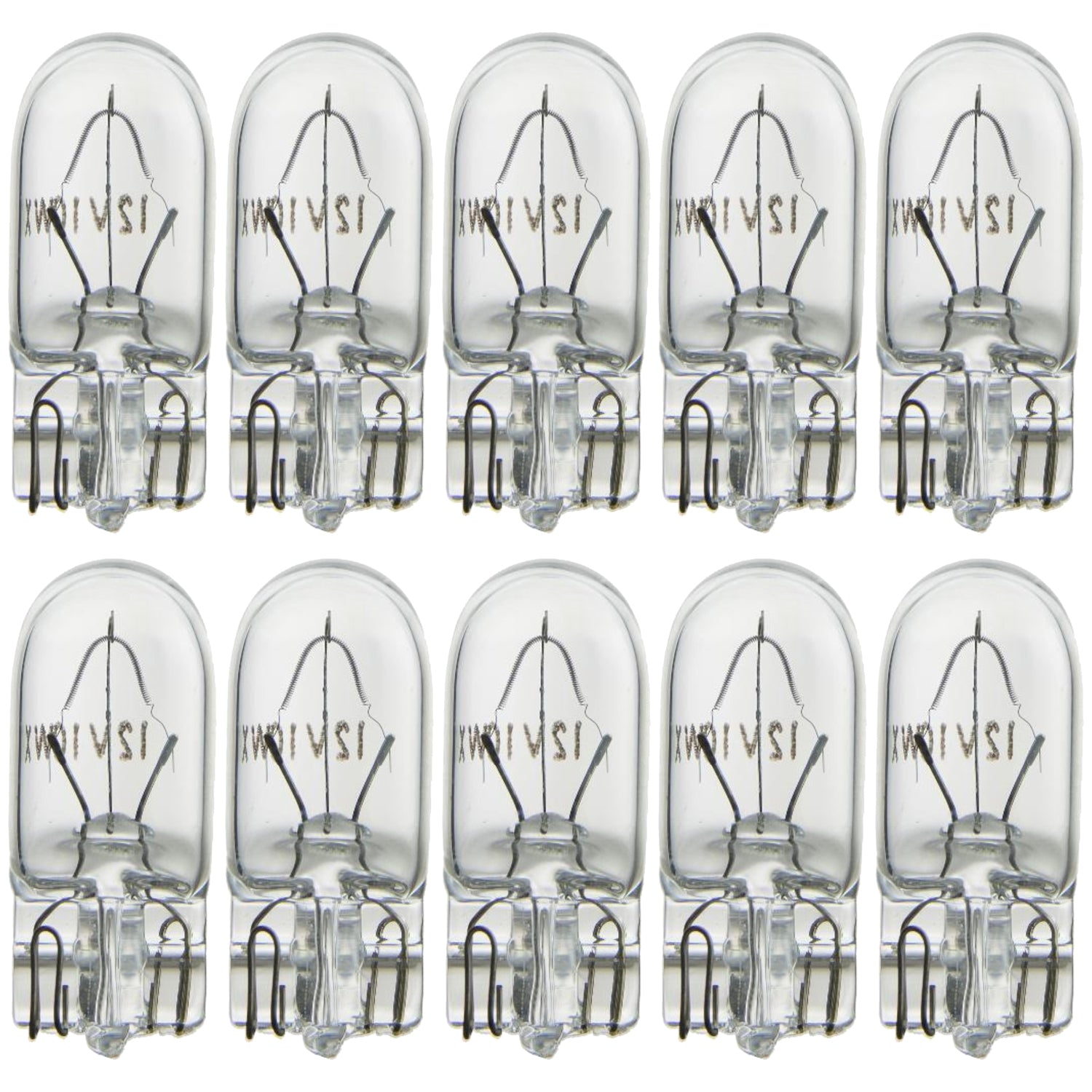 10 Pack 5 Watt T3.25 Xelogen, Wedge Base, 24 Volts, Clear - Cheap-Us