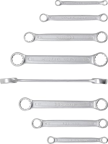 BGS 30300 | Doppel-Ringschlüssel-Satz | extra flach | SW 6 - 22 mm | 8-tlg. - Cheap-Us