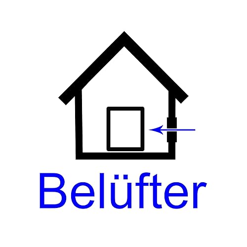 Axial Wand Fenster Gebläse Ventilator Lüfter Wandlüfter Fensterlüfter ø300mm 2020m³/h - Cheap-Us