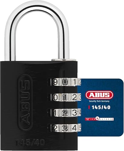 ABUS Zahlenschloss 145/40 Blau - Kofferschloss, Spindschloss u. v. m. - Aluminium-Vorhängeschloss - individuell einstellbarer Zahlencode - ABUS-Sicherheitslevel 4 - Cheap-Us