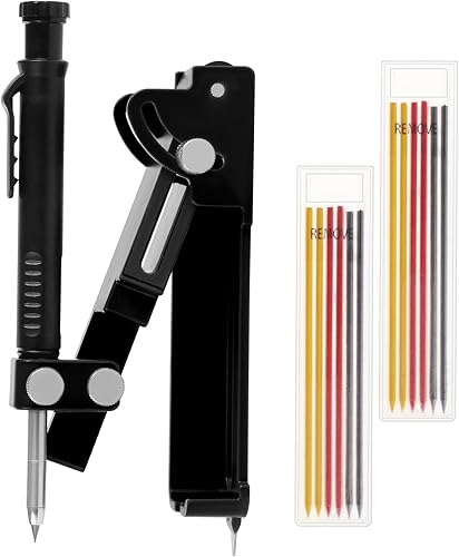 WiMas Multifunktions Anreißwerkzeug Bau Anreißer Markierungswerkzeug Bleistift mit Tiefenbohrung Bleistift, Streichmaß Anreißer Line Maker Messwerkzeug - Cheap-Us