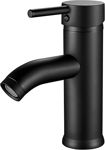 kisimixer Wasserhahn Bad Mischbatterie, Einhebelmischer Waschbecken Armaturen für Badezimmer, Modern Waschtischarmatur mit Geräuscharmem Keramischem Ventilkern, Chrom - Cheap-Us