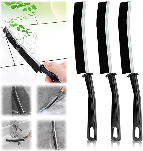 3 Stück Multifunktionale fugenbürste,Reinigungsbürste Bad,Spaltreinigungsbürste Flach,Fugen Bad,Fugenreiniger Bad,Fugenbürste Bad,für Bad,Küche,Bodenfliesen - Cheap-Us