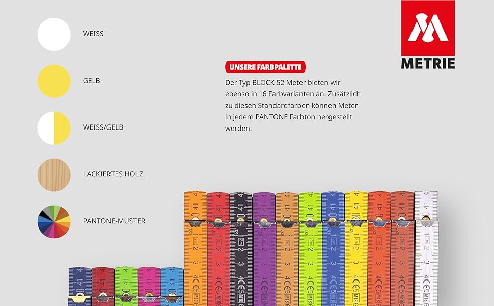 Metrie Unsere Farbpalette