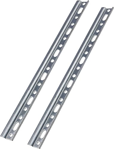 Gedotec Schrankaufhänger Stahl verzinkt H10323 | 2 Stück Schrankhalter zum Schrauben Länge: 35,7 x 2,6 cm | Möbelaufhänger | Aufhängeschiene Metall | Schrankträger stabil | Schrankträger | Schwerlast - Cheap-Us