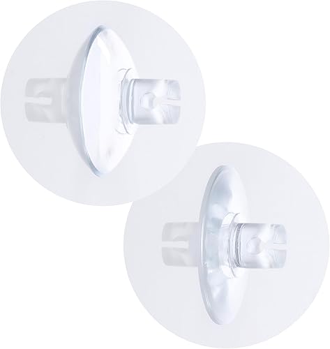 Nordstern Saugnäpfe für Lichterketten 50er Pack - Befestigung mit Kabelschlitz - Ideal für Lichterketten und Fenster Deko- 20 mm - Cheap-Us