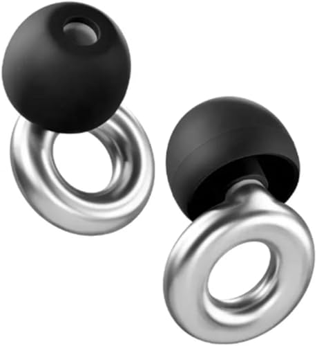 Komfortable Earplugs mit 24 dB(SNR) Geräuschdämpfung – Concerts & Festivals, Live Events, Musicians, DJs,Effektive Lärmminderung für ungestörte Momente – Perfekt für Reisen & Entspannung - Cheap-Us