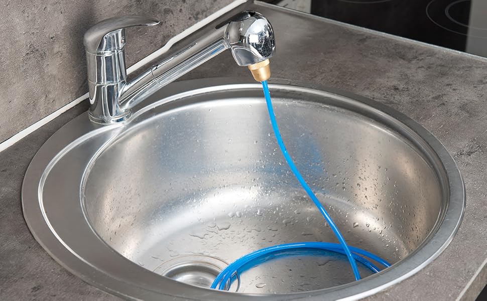 NX3375 Rohrreiniger Abflussreiniger Hochdruck Wasserhahn Rohr Abflußreiniger Abfluss Reiniger