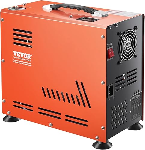 VEVOR PCP-Luftkompressor, 800 W Doppelzylinder-PCP-Luftgewehrkompressor 4500 PSI/30 MPa mit eingebautem Lüfterkühlsystem, Auto-Stopp | Ölfreier Paintball-Tankkompressor für Luftgewehr, Tauchflasche - Cheap-Us