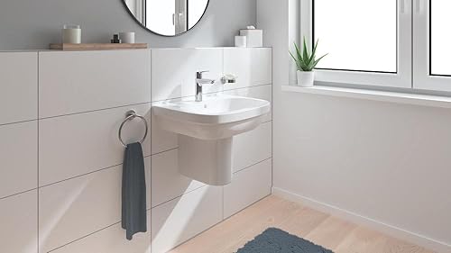 GROHE Start - Handtuchring (Material: Metall, verdeckte Befestigung, zum Kleben oder Bohren), chrom, 41174000 - Cheap-Us