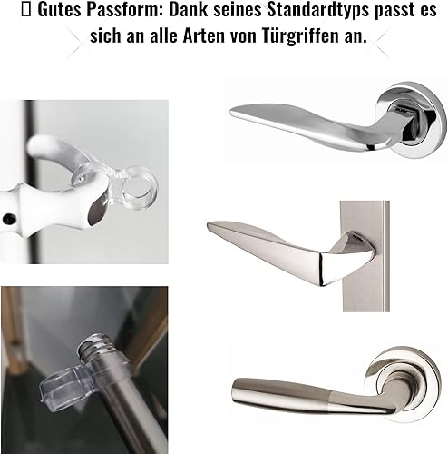 HOPS Türstopper klinke Türklinkenpuffer Türklinken stopper, 5er-10er-15er-20er Set, türgriff stopper, türgriff schutz, türstopper türklinke, türstopper griff, türklinkenpuffer transparent - Cheap-Us