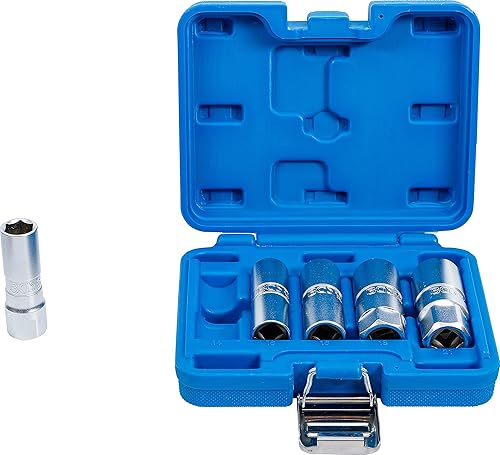 BGS 6641 | Zündkerzen-Einsatz-Satz Sechskant | 5-tlg. | 12,5 mm (1/2') | SW 14 - 21 mm - Cheap-Us