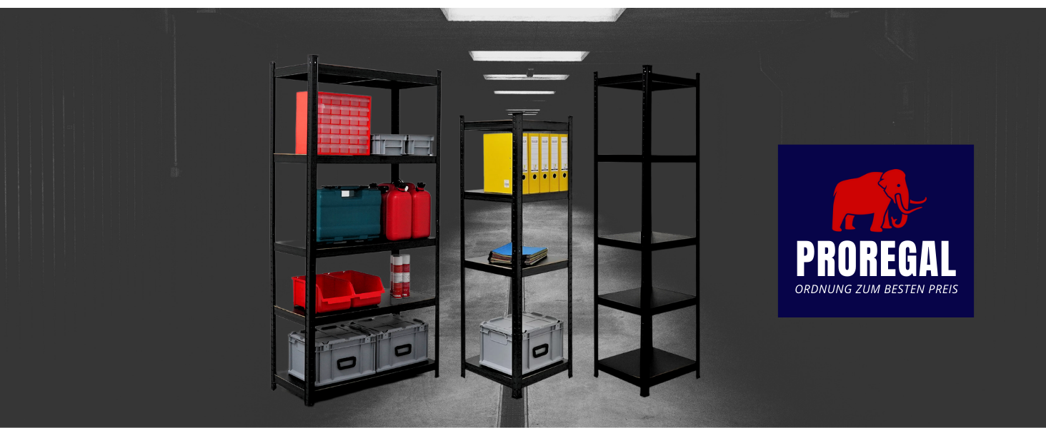 All Black Schwerlastregal Ragnar von Proregal