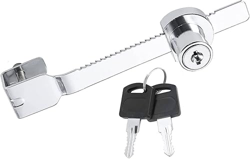 Litensh Terrarium Schloss mit Schlüssel Gleich, Schiebeblatt Sägeschloss, Vivarium Vitrinenschloss, Ratschenschloss, Ratschenschloss, Glastürschloss, Zahnstangenschloss, Scheibenschloss - Cheap-Us