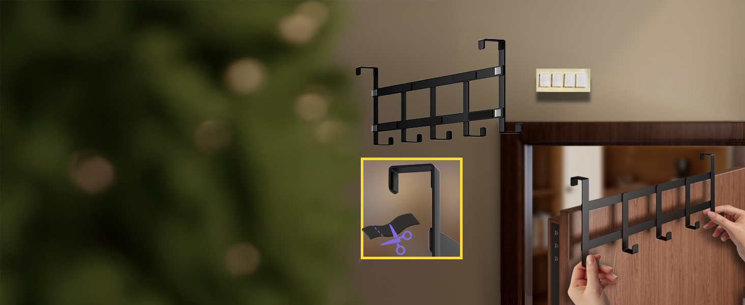 appendiabiti da porta, over door hook