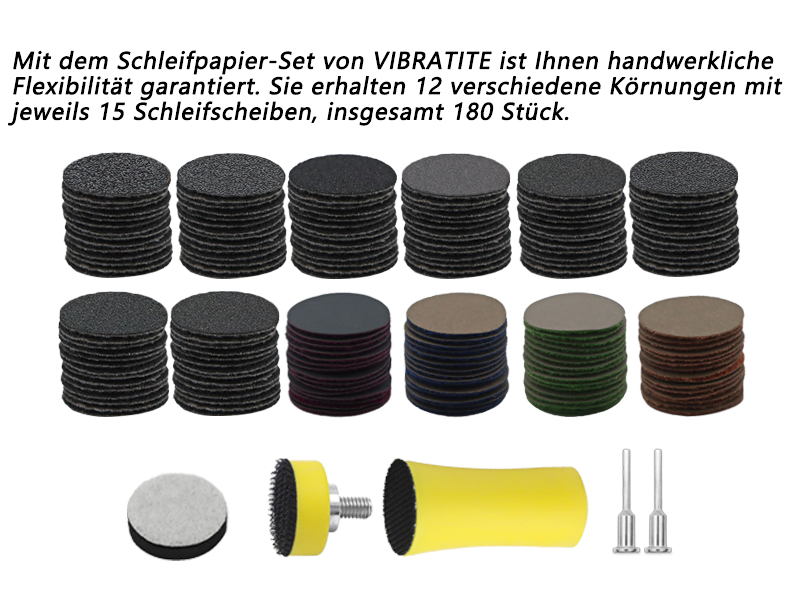 Nass und Trocken Schleifpapier Set