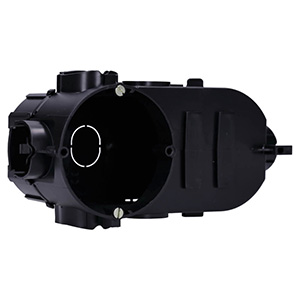 Unterputz UP Elektronikdose Schalterdose Tunnel Schwarz