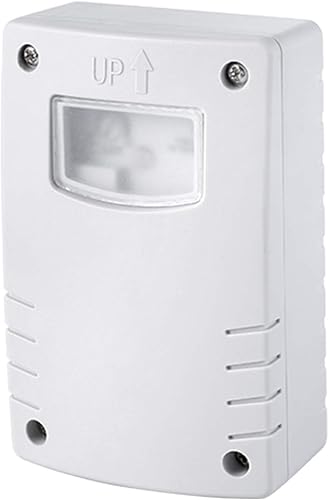 PS-TECH Dämmerungsschalter für den Außenbereich IP54 mit Timer 1-9 Stunden für Wandmontage mit Lichtintensitätseinstellung 3-500 Lux - Cheap-Us