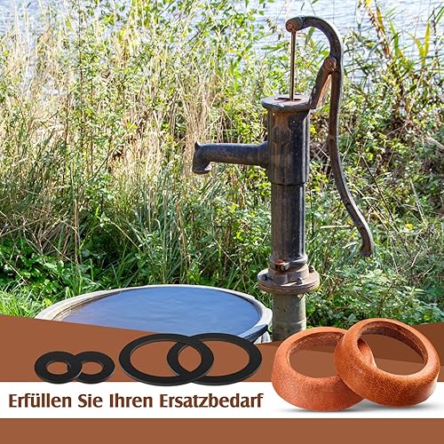 Photect 2 Sets Schwengelpumpe Ersatzteile Schwengelpumpe Dichtungssatz Typ 75 Leder Dichtungsset für Ersatzteile der Griff Pumpe O Ring Dichtung und Kolbenmanschette für Pumpe Dichtung - Cheap-Us
