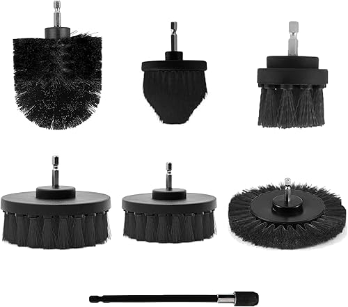 Bohrerbürstenaufsatz bohrbürste - 5 Stück elektrische Bohrerbürsten-Kit Bohrmaschine – ideal für Poolfliesen, Badezimmer, WC, Keramik, Marmor, Auto - Cheap-Us