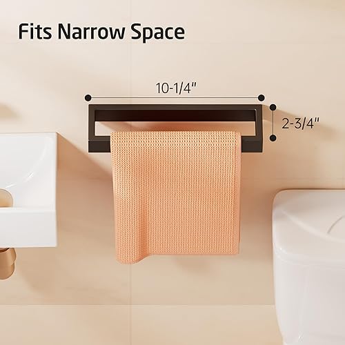 KES Handtuchhalter Schwarz Matt Handtuchring Bad Badetuchhalter Edelstahl SUS304 Handtuch Halter Handtuchstange Geschirrtuchhalter Wandmontage, A23080-BK - Cheap-Us