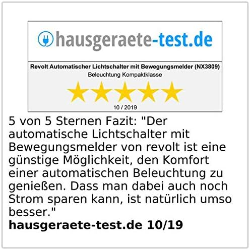 revolt Bewegungsschalter: Automatischer Lichtschalter mit PIR-Bewegungsmelder (Bewegungsmelder Unterputz, Bewegungsmelder Schalter, Lampe mit Bewegungs Melder) - Cheap-Us