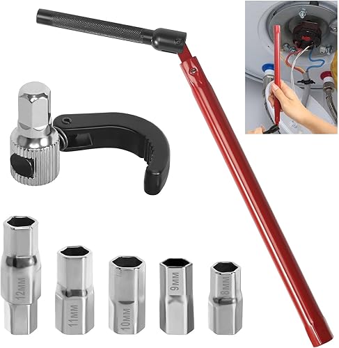 KUHAWL Standhahnmutterschlüssel, 8-12mm Standhahnschlüssel Wasserhahn Montagewerkzeug Armaturenschlüssel, Standhahn Mutternschlüssel Standhahnschlüssel Universalwerkzeug Mutternschlüssel Schlüssel - Cheap-Us