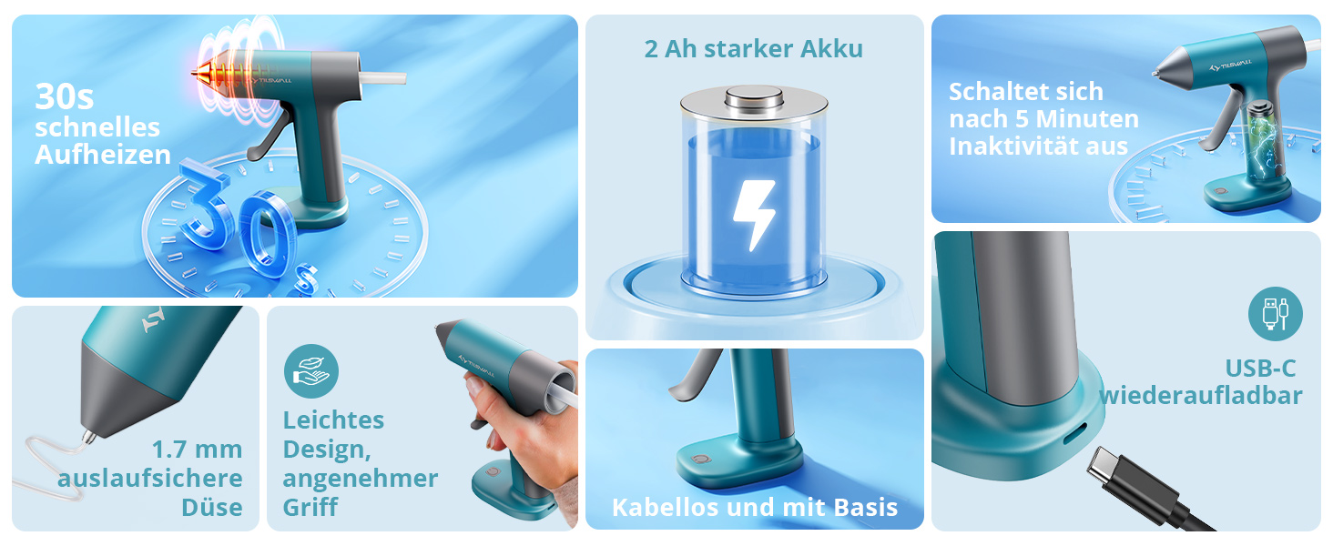 wiha zai hause akku heißklebepistole