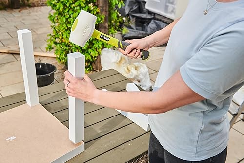 Ryobi RHHM450W Fiberglas-Gummihammer, 450 g, Weiß - Cheap-Us