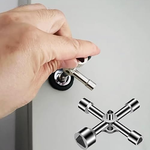DreikantschlüSsel,Schlüssel Dreikant,Groß Multifunktionale Drehmomentschlüssel,KreuzschlüSsel Universeller,Utilities Schlüssel für Elektrokasten/Gas/Wasser Stromzähler Box Schrank/Gaszählerschränke - Cheap-Us