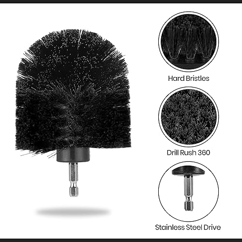 Bohrerbürstenaufsatz bohrbürste - 5 Stück elektrische Bohrerbürsten-Kit Bohrmaschine – ideal für Poolfliesen, Badezimmer, WC, Keramik, Marmor, Auto - Cheap-Us